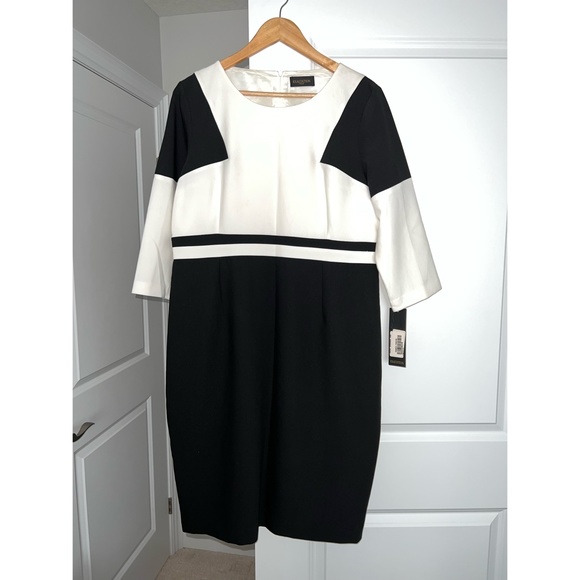 Exaltation Paris Black & Off-White Formal Dress - US size 18 - Picture 1 of 5